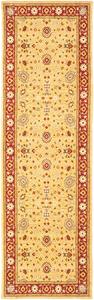 Ковер-дорожка SAFAVIEH, 69 x 229 см, Tuscany Collection, Gold & Red, традиционный восточный дизайн из шерсти, идеален для помещений с высокой проходимостью в гостиной, спальне (TUS303-2040)