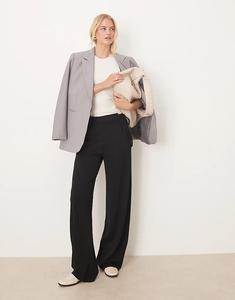 Широкие брюки JDY Tall с завязками, черного цвета