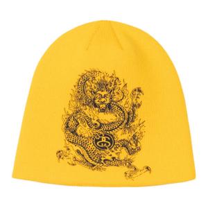 Акриловая шапка унисекс желтая Stussy, желтый