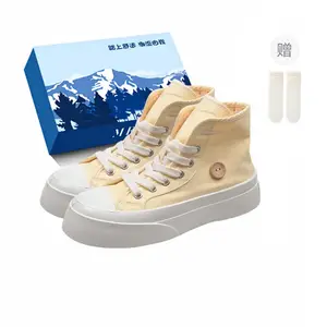 Fawn Miri Дышащие и нескользящие высокие парусиновые туфли для женщин