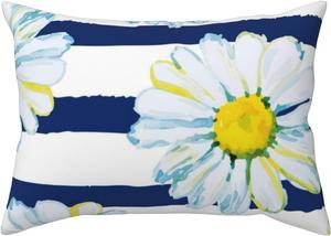 Pevtufa Подушка Daisy Striped Nautical Print с застежкой конверт Daisy Striped Nautical