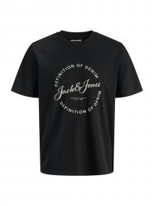 Jack & Jones Plus Футболка 'JJGRAYSON' в черном цвете