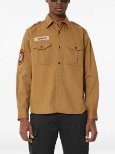 Human Made рубашка на пуговицах, нейтральный