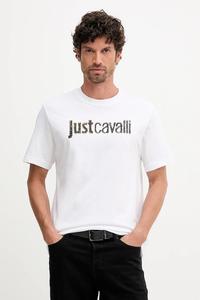 Хлопковая футболка Just Cavalli, белый