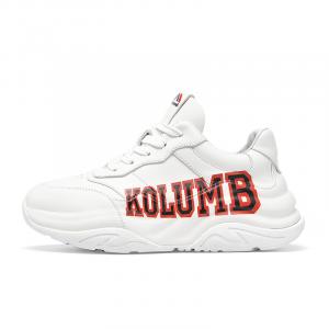 Амортизирующие нескользящие водонепроницаемые низкие повседневные туфли Women's Kolumb, белый красный черный