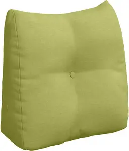 Подушка для спины , светло-зеленая, 45 x 24 x 50 см, ткань vidaXL