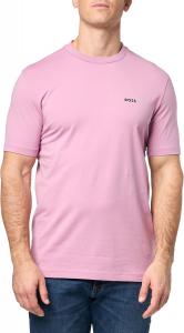 Футболка BOSS Men's Contrast Logo из хлопка и эластичного хлопка, Orchid Haze