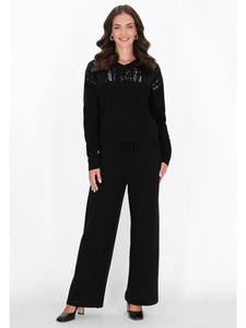 Женские брюки черного цвета usha BLACK LABEL