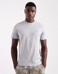 Футболка из джерси светло-серого меланжевого цвета Lyle & Scott