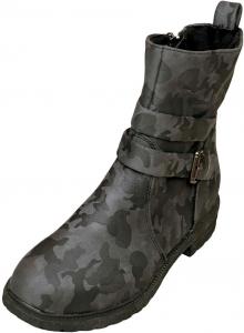 Женские ботильоны с боковой молнией, короткие сандалии с массивной подошвой, низким каблуком и модным ремешком Generic, Grey