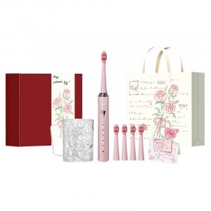 Электрическая зубная щетка Soundwave, перезаряжаемая, вибрационная зарядка постоянным током, полностью водонепроницаемый корпус, набор Beloved Set A11 AUX