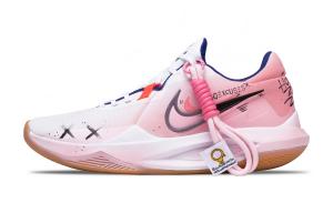 Nike Точность 6 устойчивые к истиранию низкие баскетбольные кроссовки мужские pink