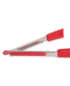 Щипцы Endurance из нержавеющей стали 18/8, 27 см, красные, квадратные, с силиконовым наконечником Rsvp International
