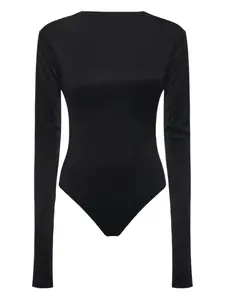 Боди с длинными рукавами Sabrina The Andamane, черный