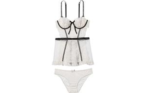 Женский пижамный комплект Victoria's Secret, цвет Black/White