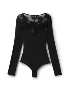 INTIMISSIMI Боди-рубашка 'Sensual' в черном цвете