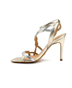 Сандалии Syivia с деталями из ламината Guess, желтый