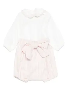 Ромпер в клетку гингем La Stupenderia, розовый