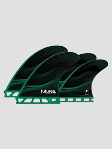 Комплект плавников Futures Fins Quad F6 Honeycomb Legacy Neutral M Finne Set, green
