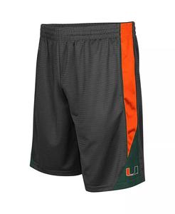 Мужские темно-серые шорты Miami Hurricanes Turnover Colosseum