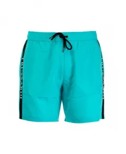 Синяя полиэстеровая лента для мужских костюмов Trussardi, синий