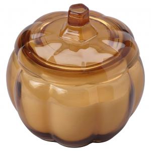 Ароматическая свеча в стакане, 2 фитиля, тыква со специями/коричневый, 40 часов IKEA Höstagille