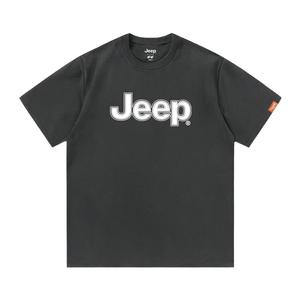 Футболка с круглым вырезом для школьников Jeep, темно-серый