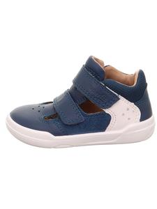 Superfit Кожаные полусандалии "Superfree" темно-синего/белого цвета