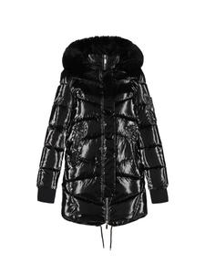 Женское пальто черного цвета faina