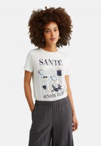 Футболка с принтом WE Fashion, белый