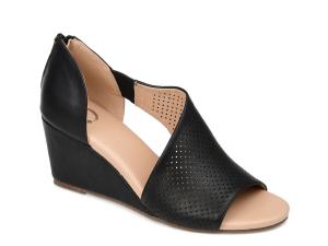 Сандалии на танкетке Journee Collection Aretha, черный