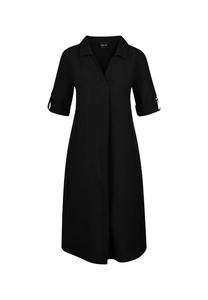 Платье длиной 3/4 с закатанными рукавами Madeleine, черный