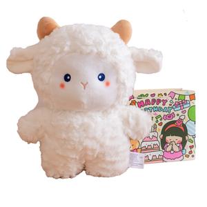Мягкая и милая плюшевая игрушка Momo Lamb, маленькие козочки, высота 30 см Dolls and bears dance