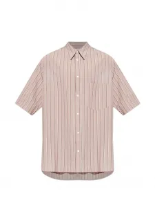 Рубашка в полоску с карманом Marant, розовый