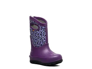 Ботинки Bogs Neo Classic Rain Boot - детские, с принтом Purple Jungle