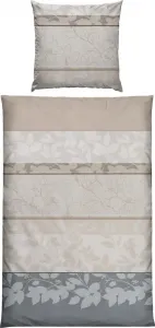 Постельное белье бежево-серое 1x 155x220 см + 1x 80x80 см REDBEST