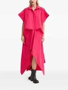 Платье с короткими рукавами и драпировкой Mmc Studio, розовый