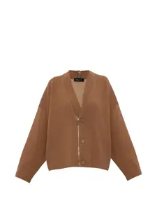 Кардиган с v-образным вырезом Fabiana Filippi, коричневый