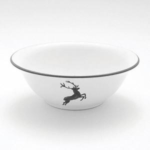 Салатница «Серый олень» d: 20 см/0,5 л Gmundner Keramik, белый/серый