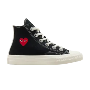 Кроссовки Comme des Garçons PLAY x Chuck 70 High PS, цвет Single Heart - Black