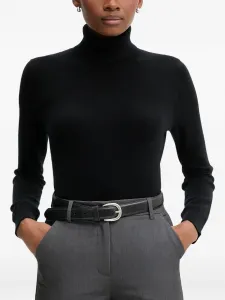 Вязаное изделие с капюшоном и утеплителем Benetton, черный