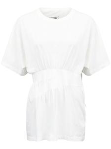 MM6 Maison Margiela футболка с декором в виде ленты, белый