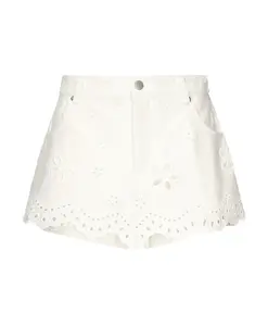 Белые шорты с цветочным принтом и высокой талией For Love & Lemons, белый