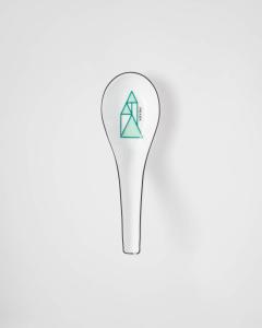 Набор из двух фарфоровых ложек - Венский зеленый Prada, зеленый