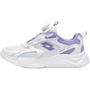 LOTTO Star Speed 2.0 нескользящие износостойкие низкие детские кроссовки для бега white purple kids'