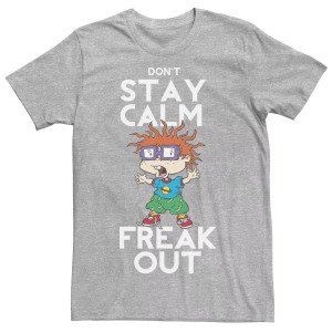 Мужская футболка Rugrats Chuckie Don't Stay Calm Freak Out с рисунком Nickelodeon