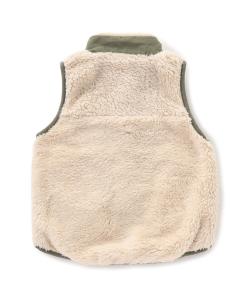 Меховой флисовый жилет