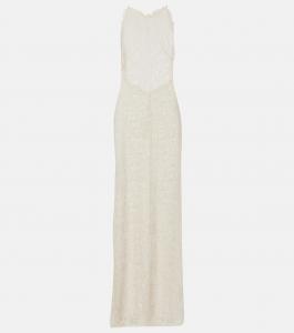 Арабэлла кружевное макси-платье Alexandra Miro, экрю