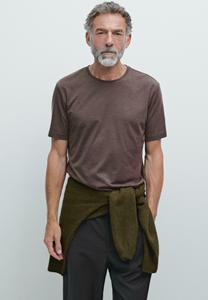 Футболка Massimo Dutti SHORT SLEEVE, Dark Brown