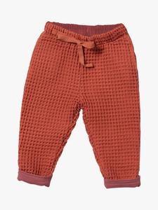 Детские вафельные хлопковые брюки Little Green Radicals, Ginger